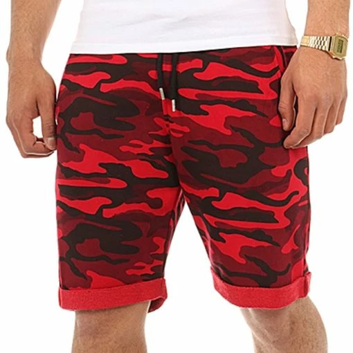 Meilleur prix 🎉 Short Jogging 137 Camouflage Rouge de LBO 👍 -France LBO Soldes Boutique lbo 100979 FAB SHALBO 137 20200603T095334 11