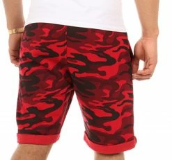 Meilleur prix 🎉 Short Jogging 137 Camouflage Rouge de LBO 👍 -France LBO Soldes Boutique lbo 100979 npc fab shalbo 137 20180828T144249 04