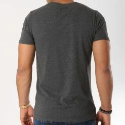 Coupon ✔️ Tee 👚 Shirt Poche 191 Gris Anthracite Blanc de LBO 😀 -France LBO Soldes Boutique lbo 103137 FAB SHALBO 191 20181015T154451 04