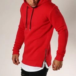Meilleure vente 🥰 Sweat Capuche Oversize Zip 201 Rouge de LBO 🔔