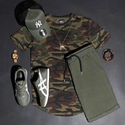 Meilleure vente 🛒 Short Jogging 233 Vert Kaki de LBO 😍 -France LBO Soldes Boutique lbo 105108 FAB SHALBO 233 20200529T170047 05