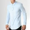 Top 10 🌟 Chemise Manches Longues Slim Fit 294 Bleu Clair de LBO ⌛ -France LBO Soldes Boutique lbo 112277 FAB SHALBO 294 20190419T151032 01