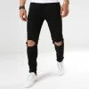 Grosses soldes 🧨 Jean Skinny Troué 72215-2 Noir de LBO ⌛ -France LBO Soldes Boutique lbo 126713 fab lbo 72215 2 black 20180828T174812 011