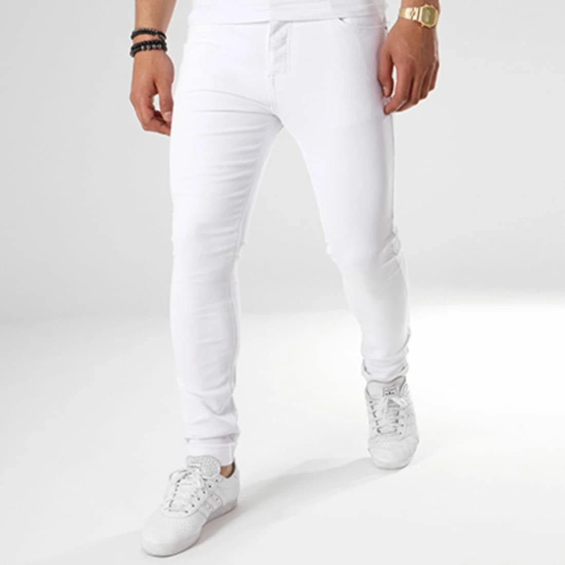 Bon marché 🎉 Jean Skinny LC-B-1 Blanc de LBO 🌟 3 Bon marché 🎉 Jean Skinny LC-B-1 Blanc de LBO 🌟