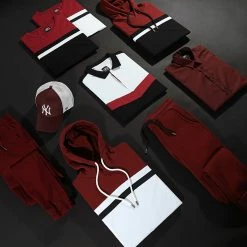 Bon marché 🤩 Polo Manches Courtes Tricolore Retro 427 Noir Blanc Bordeaux de LBO 👍 -France LBO Soldes Boutique lbo 136676 FAB SHALBO 427 TPDT 20210402T140508 05