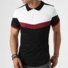 Bon marché 🤩 Polo Manches Courtes Tricolore Retro 427 Noir Blanc Bordeaux de LBO 👍 -France LBO Soldes Boutique lbo 136676 fab shalbo 427 20180903T143417 01