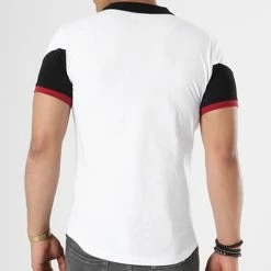 Bon marché 🤩 Polo Manches Courtes Tricolore Retro 427 Noir Blanc Bordeaux de LBO 👍 -France LBO Soldes Boutique lbo 136676 fab shalbo 427 20180903T143417 05