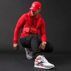 Remise 😉 Sweat Capuche Oversize 410 Rouge de LBO 👏 -France LBO Soldes Boutique lbo 136691 FAB SHALBO 410 20200217T160733 06