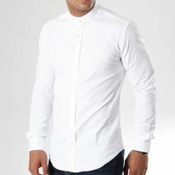De gros 🥰 Chemise Manches Longues Col Mao Slim Fit 404 Blanc de LBO 🧨 10 De gros 🥰 Chemise Manches Longues Col Mao Slim Fit 404 Blanc de LBO 🧨 -France LBO Soldes Boutique lbo 136703 fab shalbo 404 20180903T143458 04