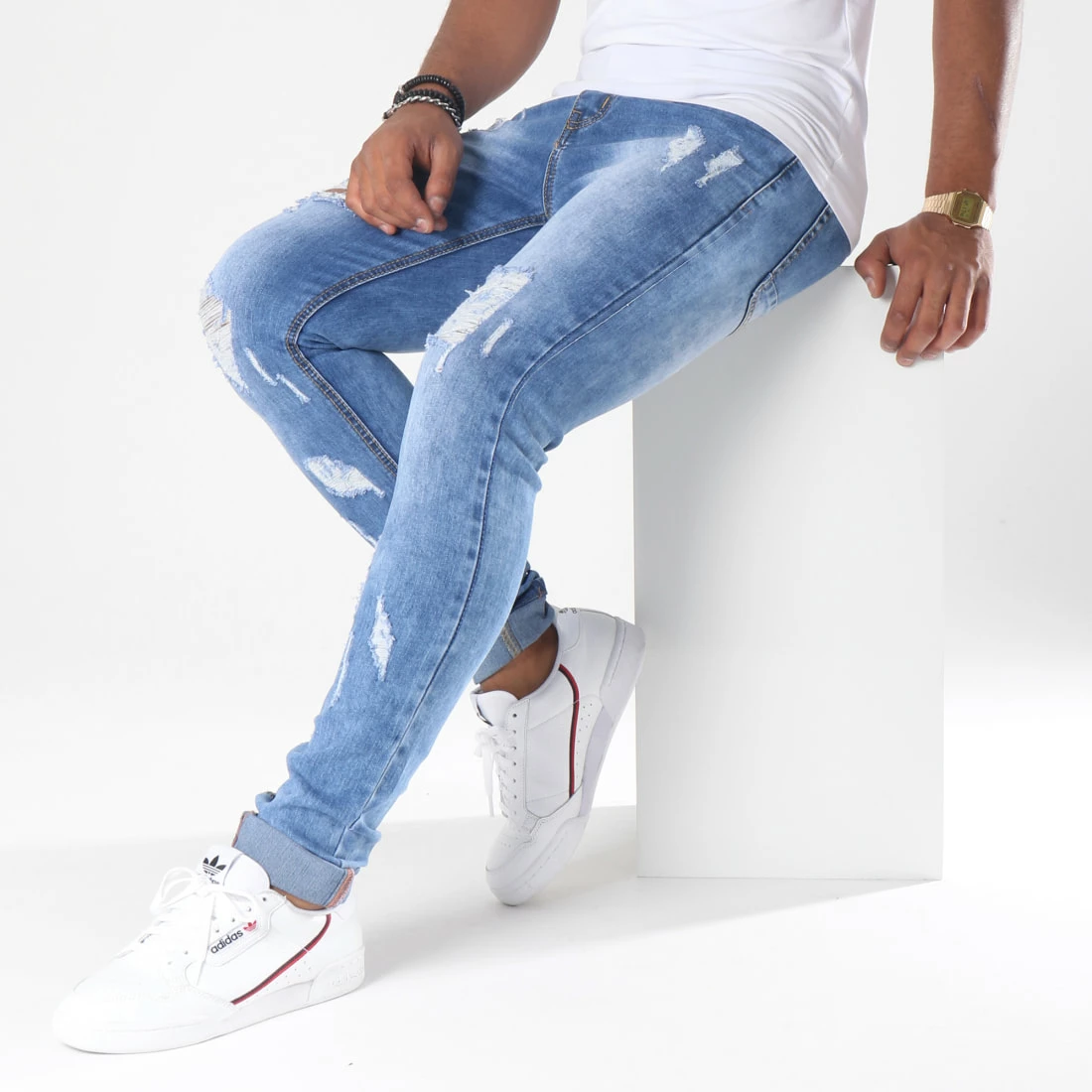 Bon marché 🥰 Jean Skinny LB-054 Denim Bleu Medium de LBO ⭐ 4 Bon marché 🥰 Jean Skinny LB-054 Denim Bleu Medium de LBO ⭐ – Image 2
