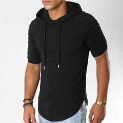 Top 10 ⭐ Tee 👚 Shirt Capuche Oversize 463 Noir de LBO 🎉