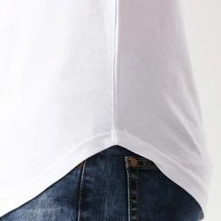 Acheter ❤️ Tee 👚 Shirt Oversize Avec Bandes Tricolore 471 Blanc de LBO ⭐ -France LBO Soldes Boutique lbo 146787 FAB SHALBO 471 20180903T165444 04