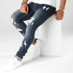 Meilleur prix 🔔 Jean Skinny LB054-8 Bleu Foncé de LBO 👏 -France LBO Soldes Boutique lbo 158691 FAB LBO LB054 8 DARKBLUE 20181026T160722 02