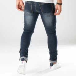 Meilleur prix 🔔 Jean Skinny LB054-8 Bleu Foncé de LBO 👏 -France LBO Soldes Boutique lbo 158691 FAB LBO LB054 8 DARKBLUE 20181026T160728 05