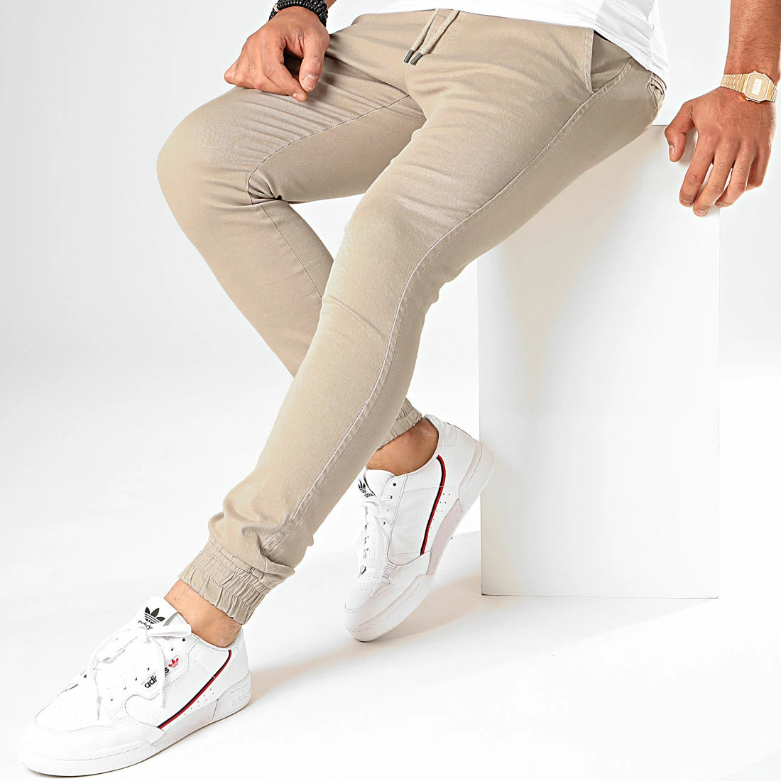 Promo ✔️ Jogger Pant Super Skinny 804 Beige de LBO 🎉 5 Promo ✔️ Jogger Pant Super Skinny 804 Beige de LBO 🎉 – Image 3