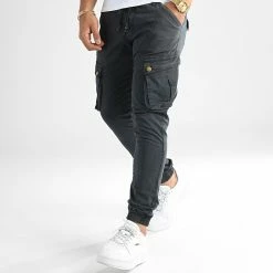 Nouveau 🧨 Pantalon Cargo Skinny Jumbo Bleu Marine de LBO 👍 -France LBO Soldes Boutique lbo 192277 FAB LBO JUMBO NAVY TPDT 20220722T145547 04