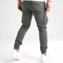 Bon marché 👍 Pantalon Cargo Skinny Jumbo Gris Anthracite de LBO ❤️ -France LBO Soldes Boutique lbo 192278 FAB LBO JUMBO ANTHRACITE TPDT 20220722T151353 04