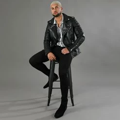 De gros ⭐ Veste Biker 79717 Noir Argenté de LBO 🤩 -France LBO Soldes Boutique lbo 194248 FAB LBO 79717 2 20191122T141305 05