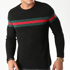 Vente flash 🥰 Pull PU113 Noir de LBO ✔️