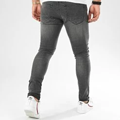 Le moins cher 🎁 Jean Skinny Avec Déchirures 72148-U3 Gris Foncé Denim de LBO ❤️ -France LBO Soldes Boutique lbo 203016 FAB LBO 72148 U3 GREYDENIM 20191216T154646 04