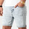 Meilleure affaire 🧨 Short Jean Avec Dechirures BB006 Bleu Clair de LBO ❤️ -France LBO Soldes Boutique lbo 204801 FAB LBO BB006 LIGHT LIGHTDESTR 20200217T135318 01