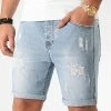 Top 10 ⭐ Short Jean Avec Dechirures LB054-B51 Bleu Clair de LBO 🎉 -France LBO Soldes Boutique lbo 204808 FAB LBO LB054 B51 LIGHT CLEAN 20200217T135339 01