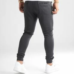 Meilleure vente ❤️ Jogger Pant Super Skinny 984 Gris Anthracite de LBO 👍 -France LBO Soldes Boutique lbo 206332 FAB SHALBO 984 TPDT 20220722T145658 04