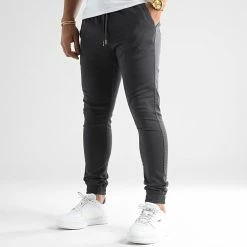 Meilleure vente ❤️ Jogger Pant Super Skinny 984 Gris Anthracite de LBO 👍 -France LBO Soldes Boutique lbo 206332 FAB SHALBO 984 TPDT 20220722T145725 01