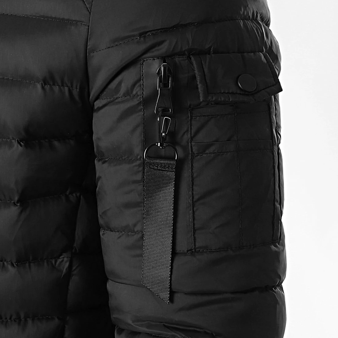 Budget 🧨 Doudoune Capuche Ultralight Avec Fourrure Noir Melange de LBO ⌛ 4 Budget 🧨 Doudoune Capuche Ultralight Avec Fourrure Noir Melange de LBO ⌛ – Image 2