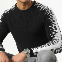 Le moins cher 🛒 Pull JUM-37 Noir Blanc de LBO 🧨 7 Le moins cher 🛒 Pull JUM-37 Noir Blanc de LBO 🧨 -France LBO Soldes Boutique lbo 222373 LBO 1006 JUM 37 20221128T152834 03