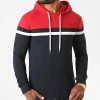 Sortie 👍 Sweat Capuche Tricolore 1272 Rouge Blanc Bleu Marine de LBO 🛒