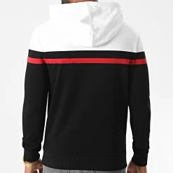 Meilleure affaire 😍 Sweat Capuche Tricolore 1274 Blanc Rouge Noir de LBO ⌛ -France LBO Soldes Boutique lbo 225844 FAB SHALBO 1274 20200819T095902 04