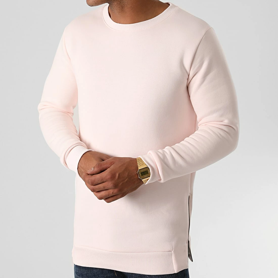 Acheter ✨ Sweat Crewneck Oversize Zip 1304 Rose Pale de LBO ✨ 6 Acheter ✨ Sweat Crewneck Oversize Zip 1304 Rose Pale de LBO ✨ – Image 4