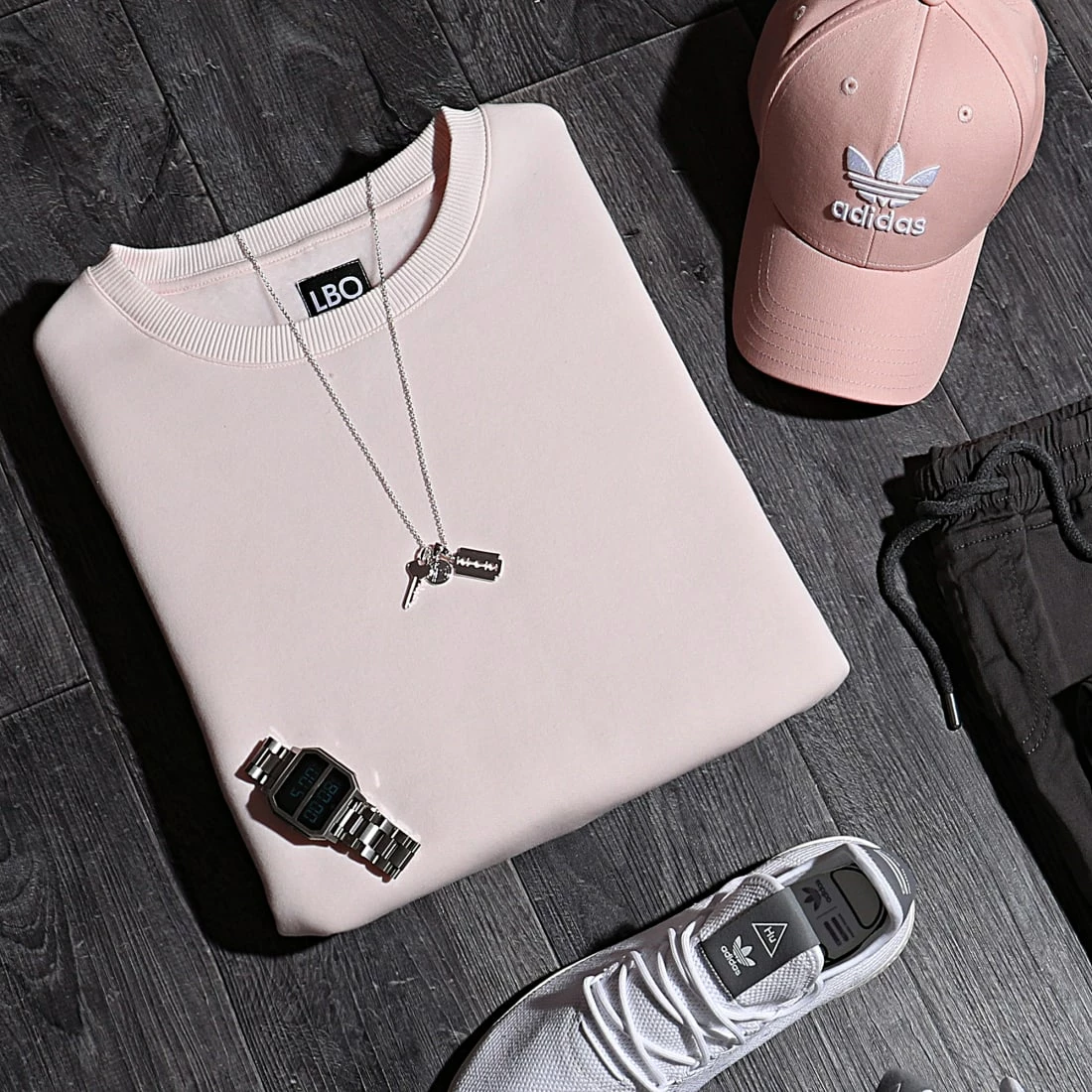 Acheter ✨ Sweat Crewneck Oversize Zip 1304 Rose Pale de LBO ✨ 8 Acheter ✨ Sweat Crewneck Oversize Zip 1304 Rose Pale de LBO ✨ – Image 6