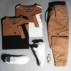 Meilleur prix 🔥 Tee 👚 Shirt Oversize A Bandes 1213 Camel Noir de LBO 🧨 8 Meilleur prix 🔥 Tee 👚 Shirt Oversize A Bandes 1213 Camel Noir de LBO 🧨 -France LBO Soldes Boutique lbo 226256 FAB SHALBO 1213 20200901T083049 03