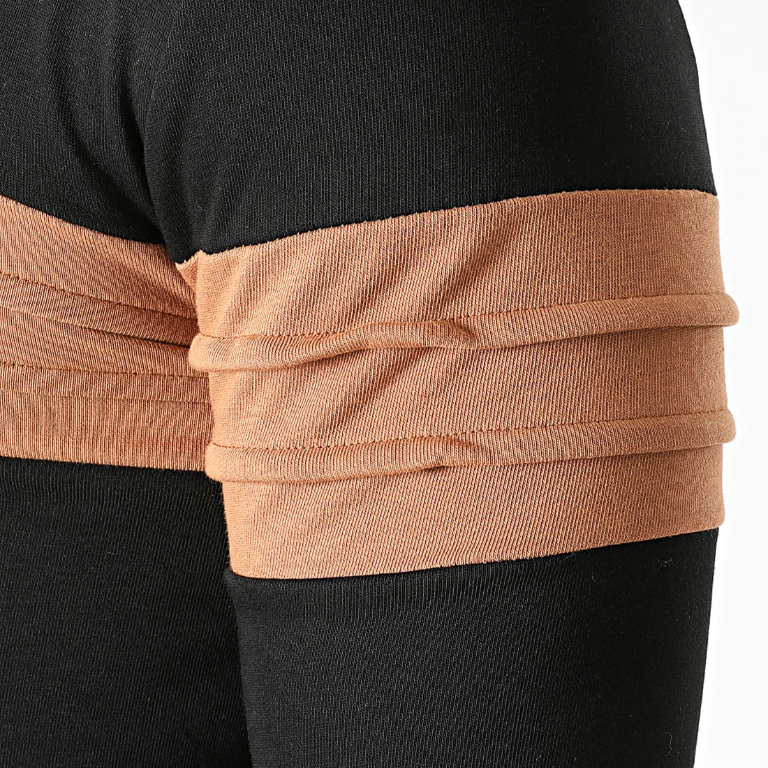 Nouveau 🤩 Sweat Capuche Bicolore 1293 Noir Camel de LBO ⌛ 6 Nouveau 🤩 Sweat Capuche Bicolore 1293 Noir Camel de LBO ⌛ – Image 4