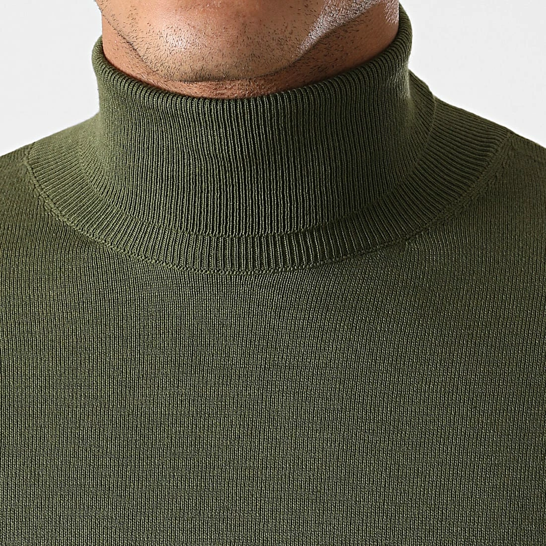 Vente flash 🔔 Pull Col Roulé Slim Fit JUM-83 Khaki de LBO 😉 4 Vente flash 🔔 Pull Col Roulé Slim Fit JUM-83 Khaki de LBO 😉 – Image 2