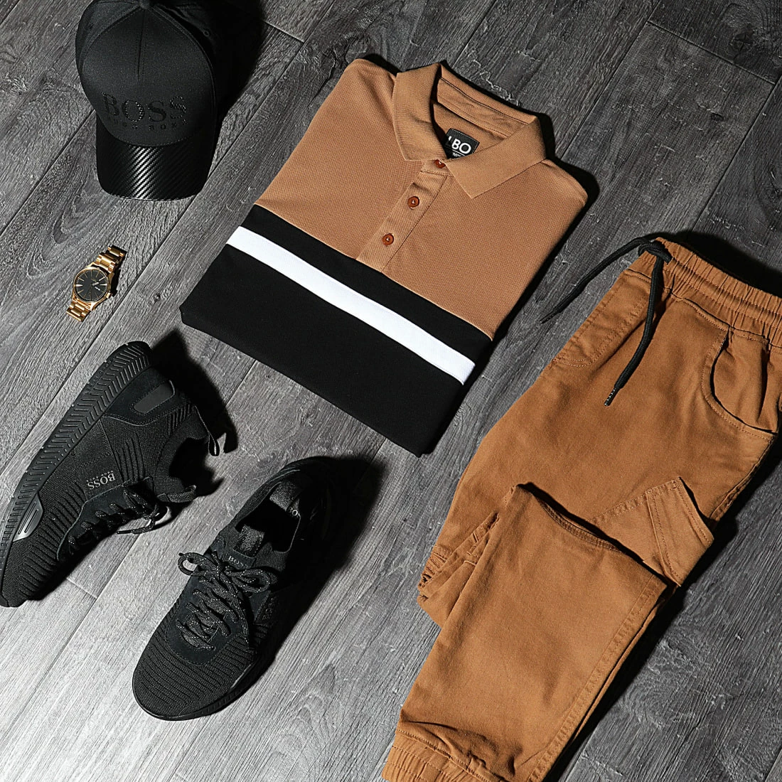 Meilleur prix ❤️ Polo Manches Courtes Piqué Tricolore 1398 Camel Blanc Noir de LBO 😀 6 Meilleur prix ❤️ Polo Manches Courtes Piqué Tricolore 1398 Camel Blanc Noir de LBO 😀 – Image 5