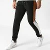 De gros 👍 Pantalon Jogging A Bandes Poly 1333 Noir Blanc Camel de LBO 🥰
