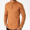 De gros 🎁 Chemise Manches Longues Slim Fit 1411 Camel de LBO 🧨 -France LBO Soldes Boutique lbo 233376 FAB SHALBO 1411 20201013T155047 01