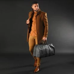 De gros 🎁 Chemise Manches Longues Slim Fit 1411 Camel de LBO 🧨 -France LBO Soldes Boutique lbo 233376 FAB SHALBO 1411 20210126T081440 06