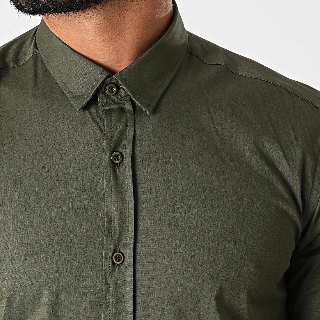 Tout neuf 😀 Chemise Manches Longues Slim Fit 1421 Vert Kaki de LBO ✔️ 4 Tout neuf 😀 Chemise Manches Longues Slim Fit 1421 Vert Kaki de LBO ✔️ – Image 2