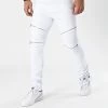 Grosses soldes 😀 Jean Skinny Avec Zips B818 Blanc de LBO ⌛