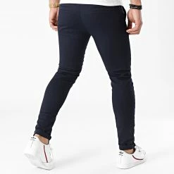 Bon marché 🌟 Pantalon Chino Skinny 1354 Bleu Marine de LBO ⭐ -France LBO Soldes Boutique lbo 236612 FAB SHALBO 1354 20201113T144149 04