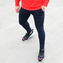 Bon marché 🌟 Pantalon Chino Skinny 1354 Bleu Marine de LBO ⭐ -France LBO Soldes Boutique lbo 236612 FAB SHALBO 1354 20210211T145049 06