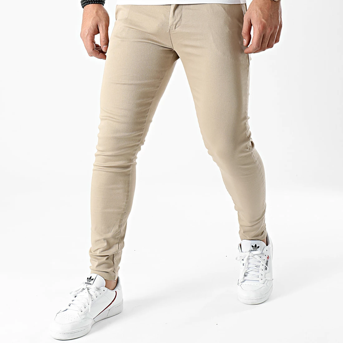 Le moins cher 🤩 Pantalon Chino Skinny 1355 Beige de LBO 👏 3 Le moins cher 🤩 Pantalon Chino Skinny 1355 Beige de LBO 👏