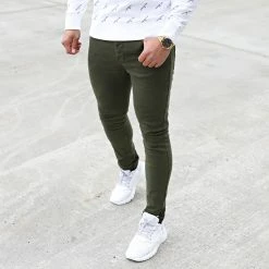 Top 10 ⭐ Jean Skinny K72215AH2 Khaki de LBO 🛒 -France LBO Soldes Boutique lbo 236796 FAB LBO K72215AH2 KAKIDENIM 20201222T144442 07