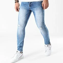 Budget 🛒 Jean Skinny L72175AH2 Denim Bleu Medium de LBO 🎉