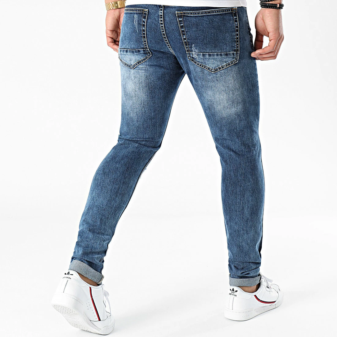 Top 10 👏 Jean Skinny Avec Déchirures LBOJG5 Bleu Denim 🎁 4 Top 10 👏 Jean Skinny Avec Déchirures LBOJG5 Bleu Denim 🎁 – Image 2