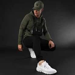 Bon marché ✨ Ensemble Survetement Oversize 1328 Noir Vert Kaki de LBO ⭐ -France LBO Soldes Boutique lbo 239973 FAB SHALBO 1328 20201221T082044 06